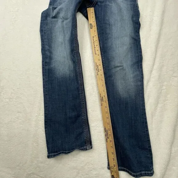 BKE Tyler Jeans Mens 31 x 31 Blue Denim Straight Leg Stretch - Picture 12 of 15